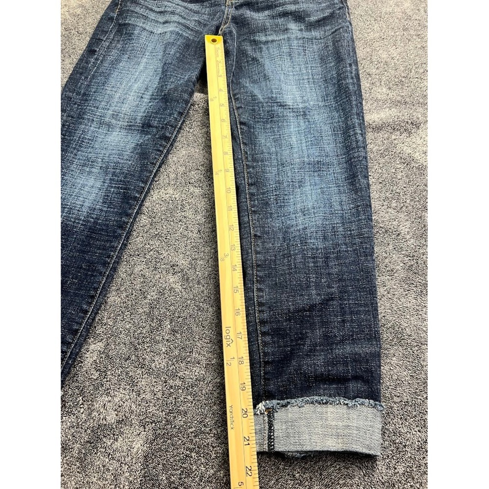 Kut from the Kloth Amy Crop Straight Leg Jeans Dark Wash Size 2 KP0216MA8 - Picture 10 of 12